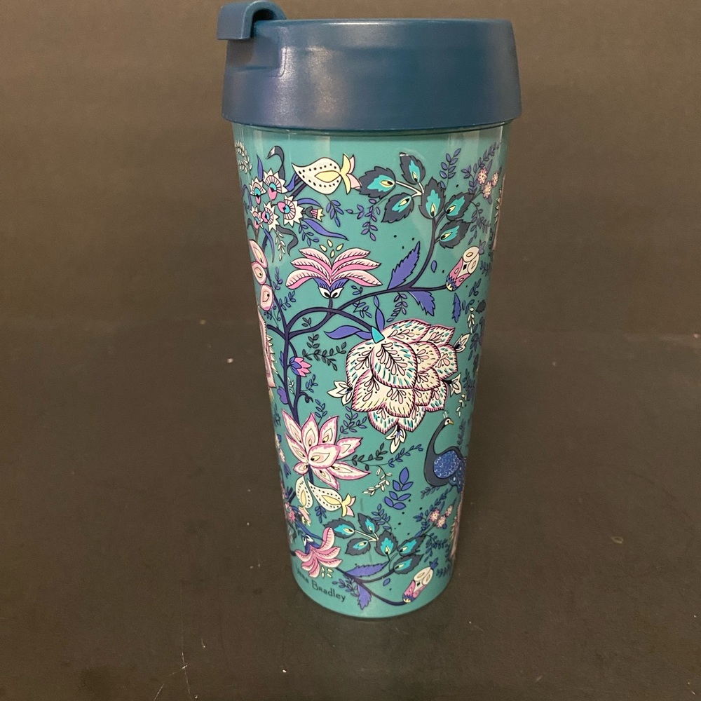 Floral Vera Bradley Travel Tumbler with Lid